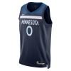 Dres Minnesota Timberwolves D Angelo Russell Nike 2022-23 Icon Edition Navy Swingman